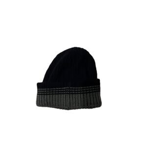 Foello Black Acrylic Beanie One Size Fits All